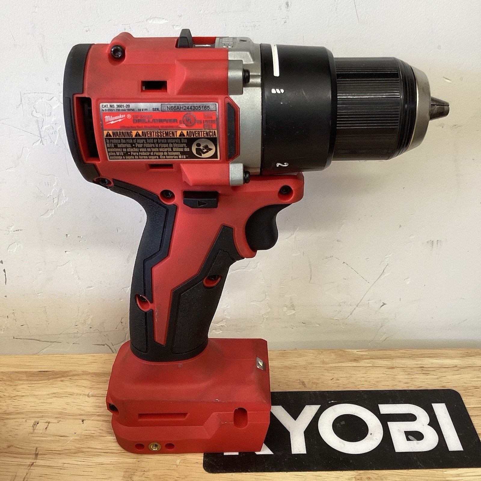 Milwaukee 3601-22CT M18 18V 1/2" Compact Brushless Drill/Driver Kit