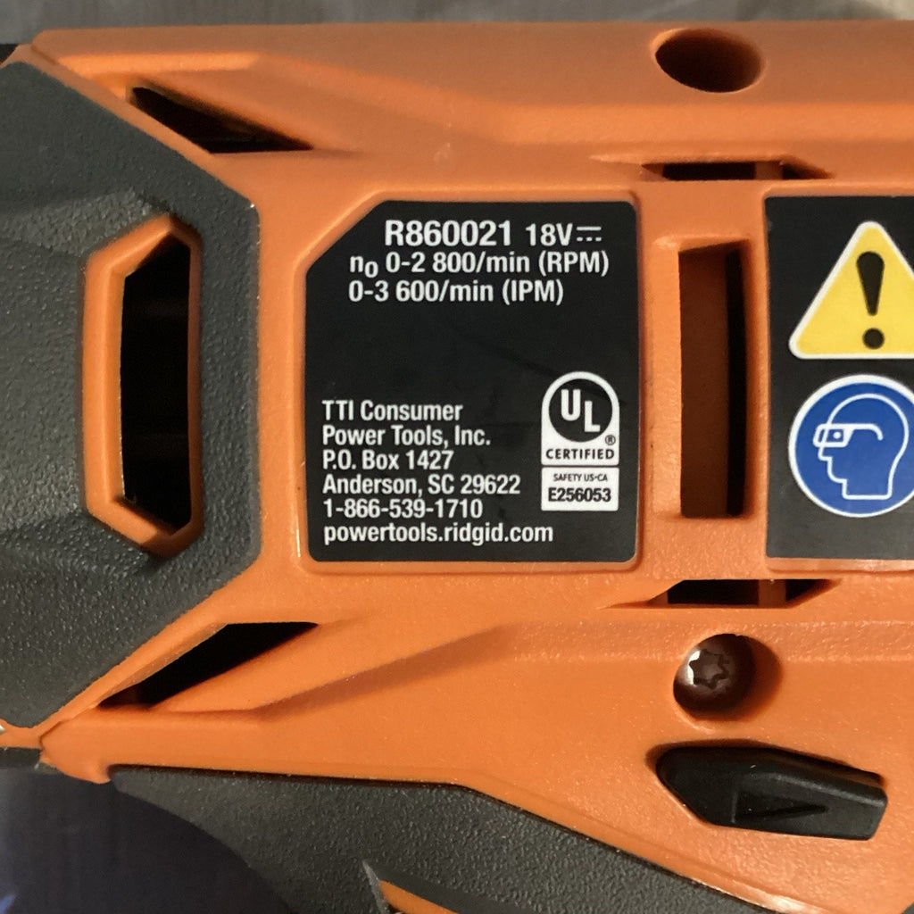 Ridgid 18-Volt 18V 1/4" Hex Impact Driver R860021 (Tool Only)