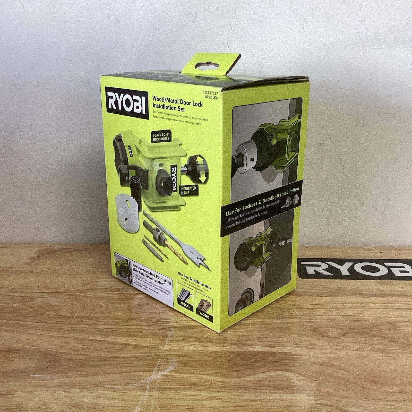 RYOBI Wood/Metal Door Lock Installation Kit with Bi-Metal Hole Saw, Spade Bit