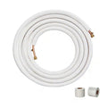 VEVOR 25 ft. Mini Split Line Set 1/4 in. and 1/2 in. O.D Copper Pipes Tubing