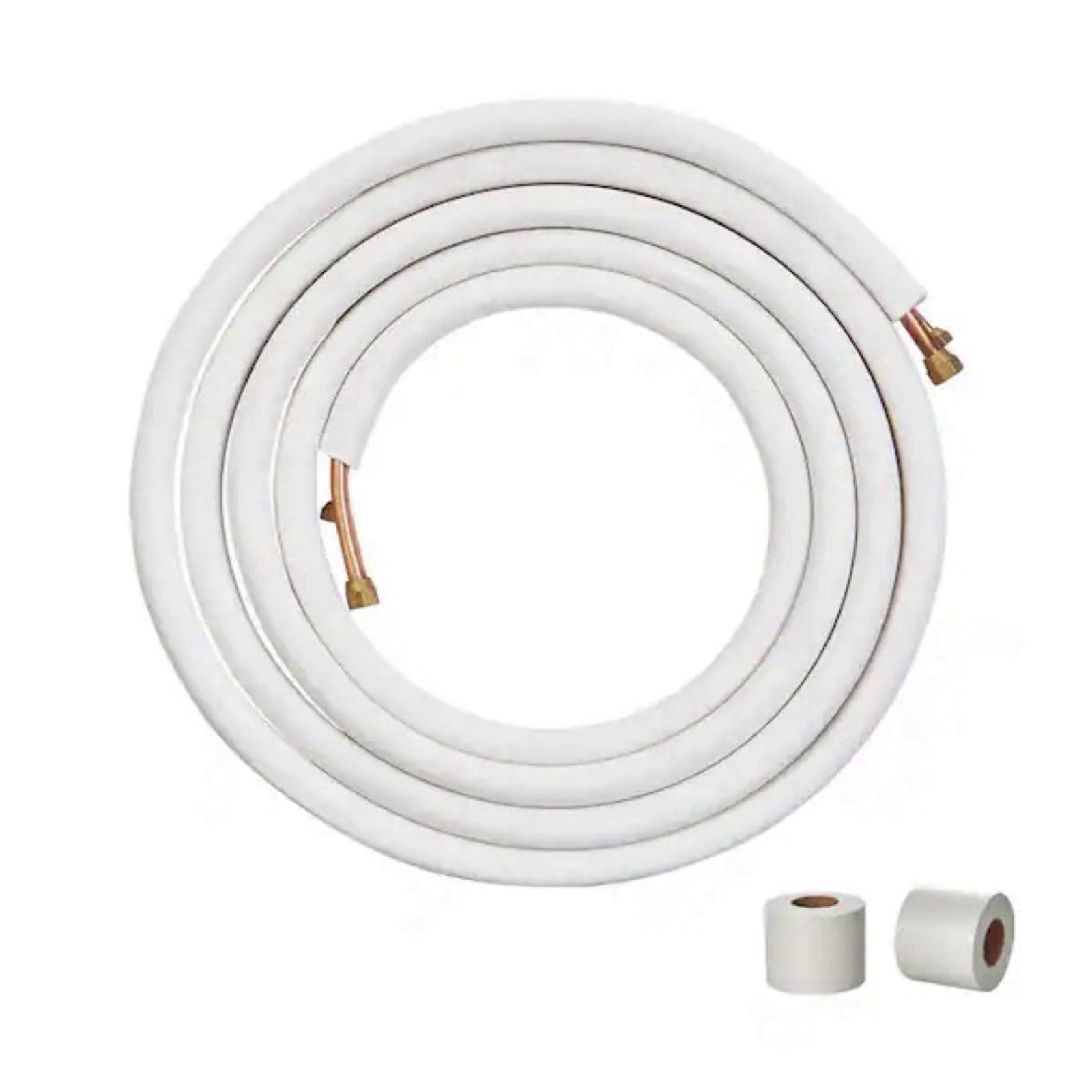 VEVOR 25 ft. Mini Split Line Set 1/4 in. and 1/2 in. O.D Copper Pipes Tubing
