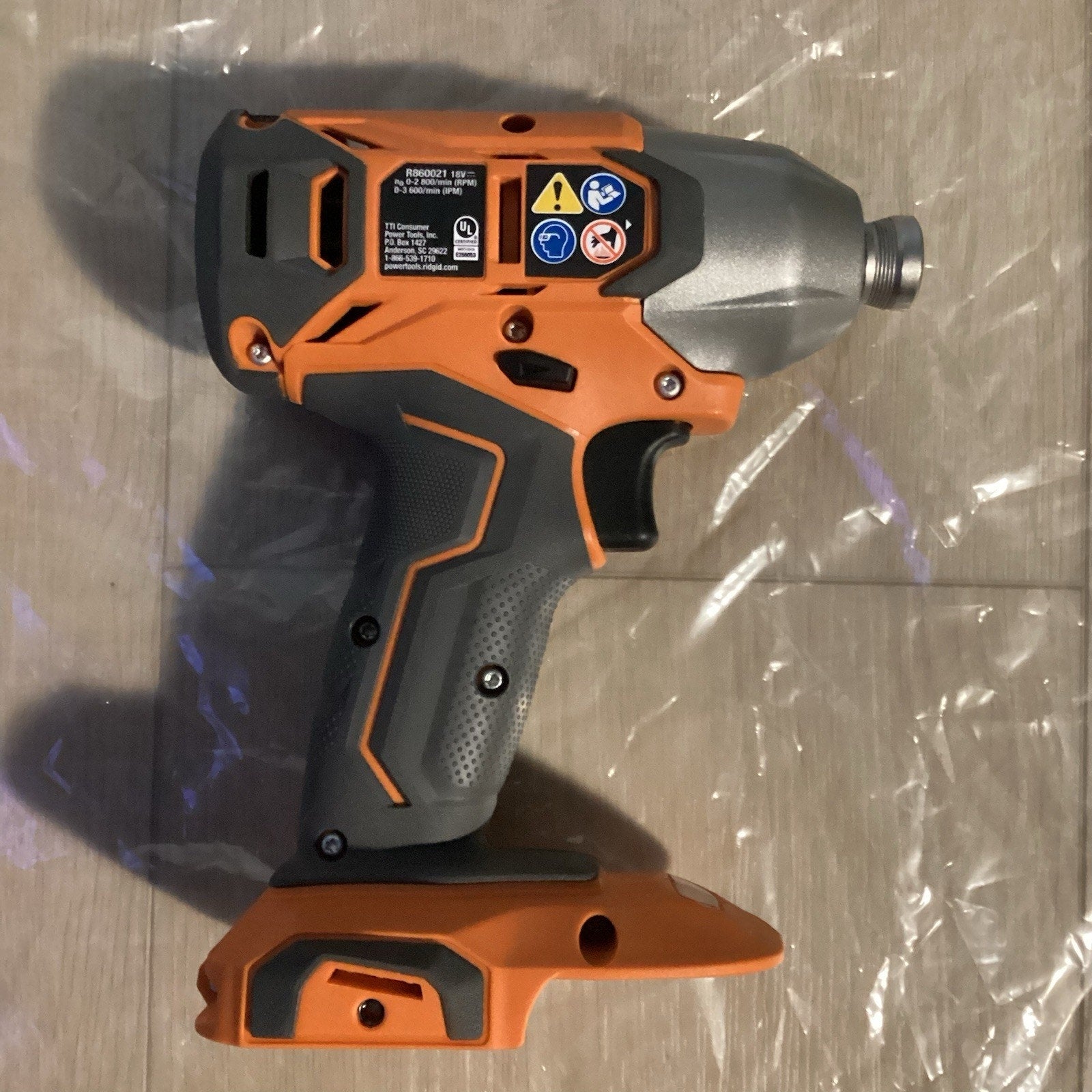 Ridgid 18-Volt 18V 1/4" Hex Impact Driver R860021 (Tool Only)