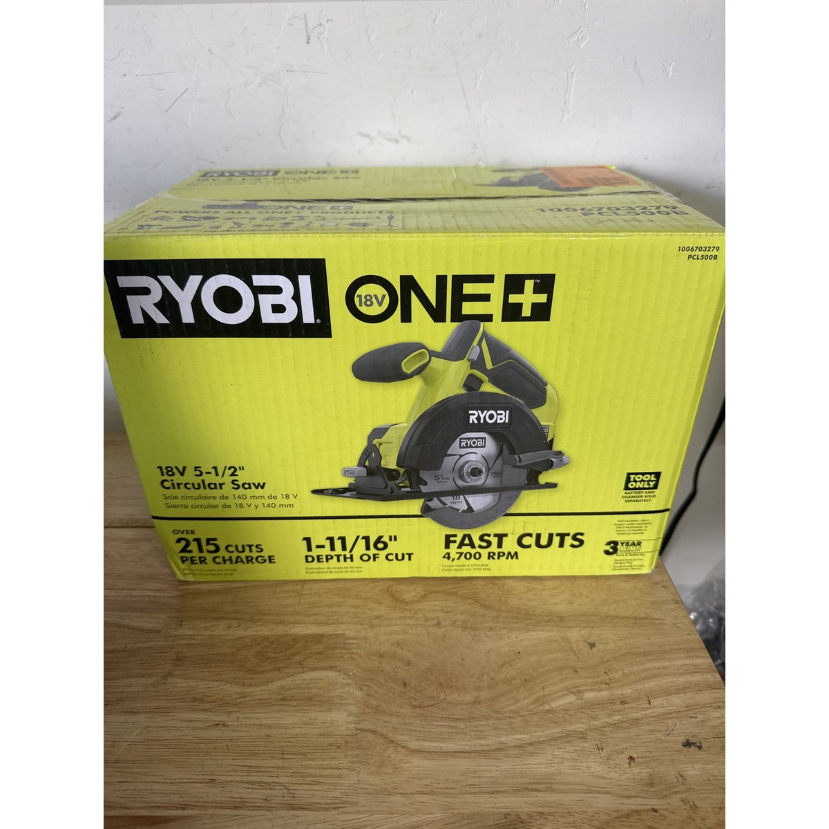 RYOBI ONE+ 18V 5-1/2" Circular Saw PCL500B Tool Only - NEW Sealed
