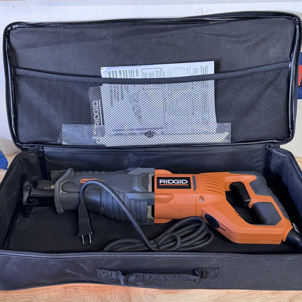 RIDGID R3002 Fuego CORDED 10 Amp Orbital Reciprocating Saw Case Tested