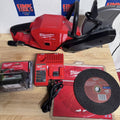 Milwaukee 2786-20 M18 FUEL 9in Cut-Off Saw Kit XC6.0 Battery Charger 2 Blades