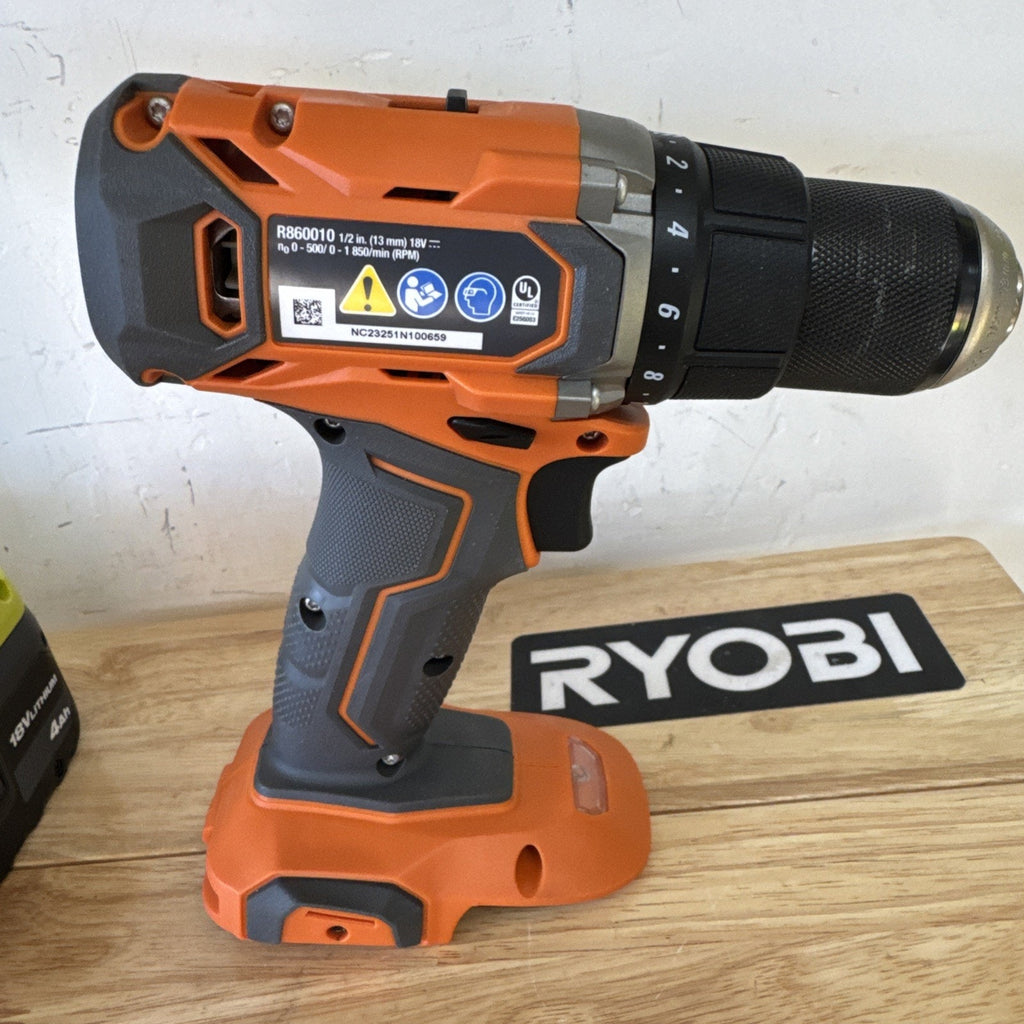 RIDGID R860010 18V Lithium-Ion Compact Drill/Driver - Orange (Tool Only)