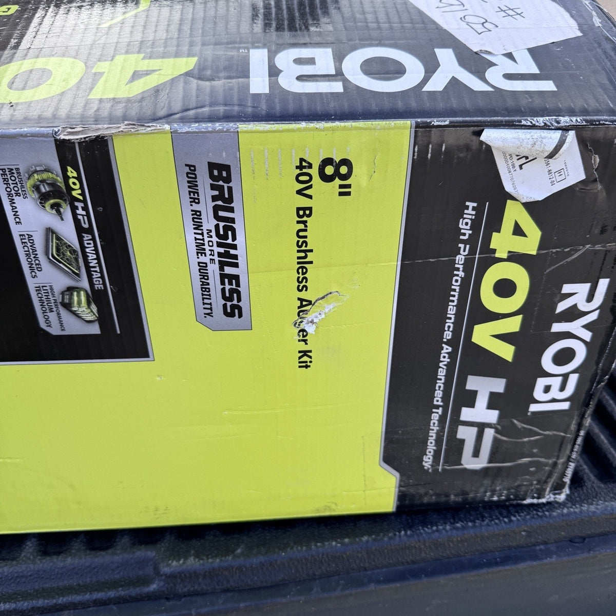 RYOBI RY40710 40V HP Brushless 8 in. Earth Auger Kit - Open Box