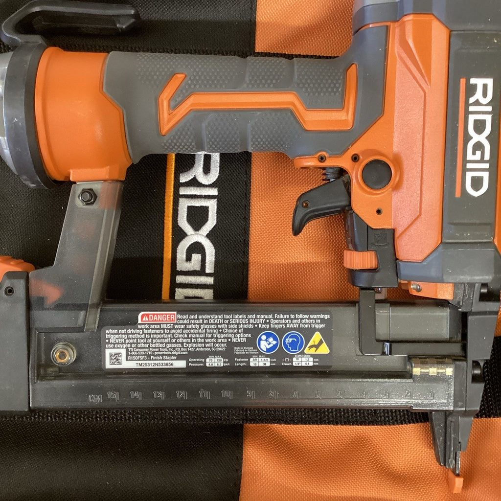 RIDGID R150FSF 18-Gauge Finish Stapler 70 psi