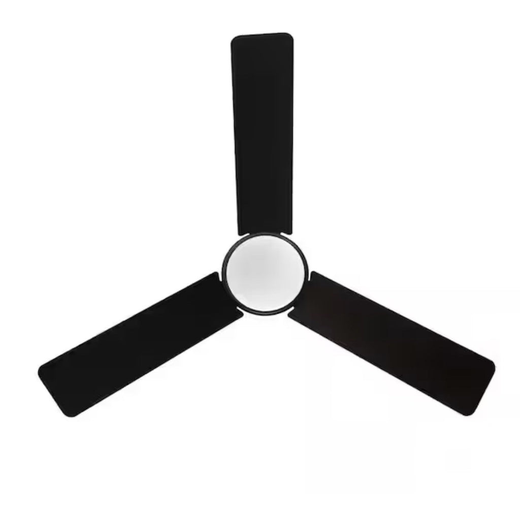 Castlegate 44 in. Indoor Integrated LED Matte Black Ceiling Fan w/light Kit