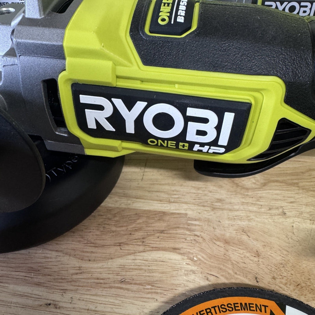 RYOBI ONE+ HP 18V Brushless 4-1/2" Angle Grinder PBLAG02B - Open Box