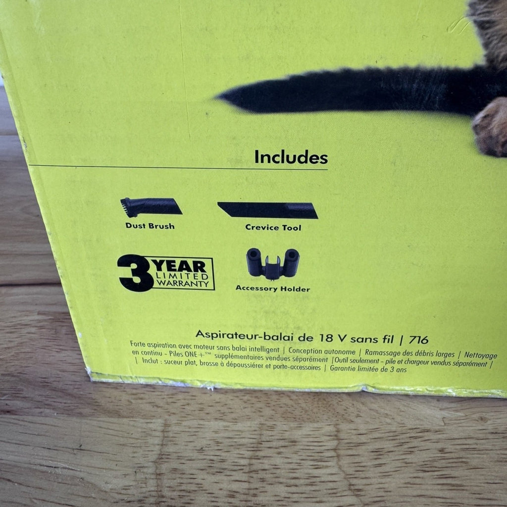 Ryobi PBLSV716B 18V ONE+ HP Cordless Stick Vacuum Tool Only New Sealed