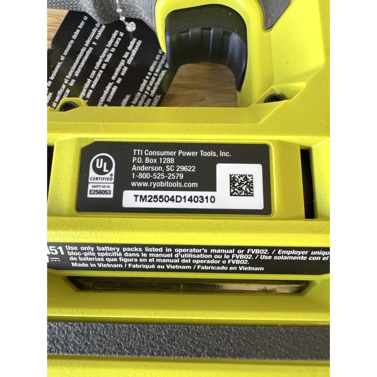 Ryobi FVN51 USB Lithium 4-in-1 Staple Gun Tool Only Open Box Tested