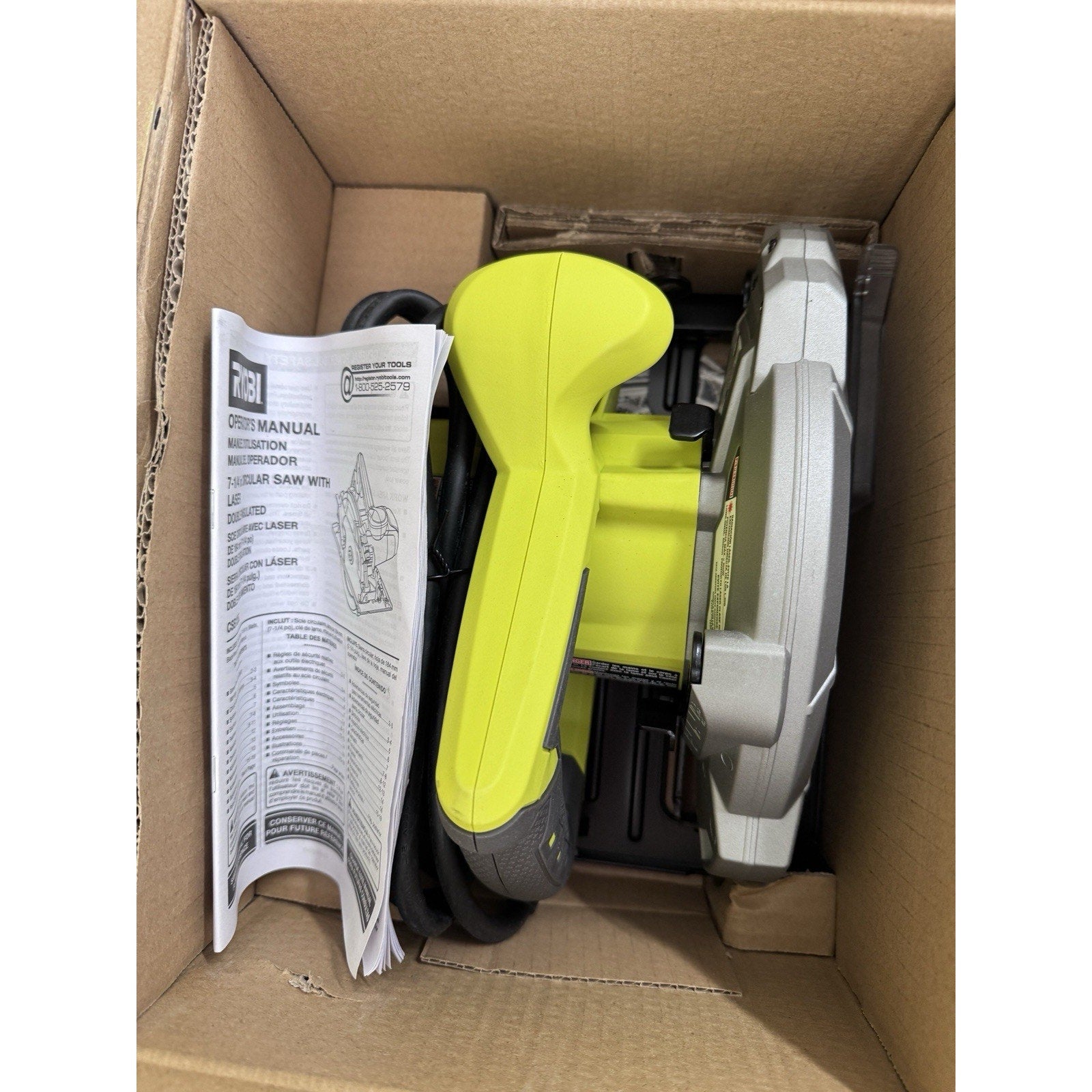 RYOBI CSB135L 7-1/4 in 14 Amp Circular Saw with Laser Guide Power Tool