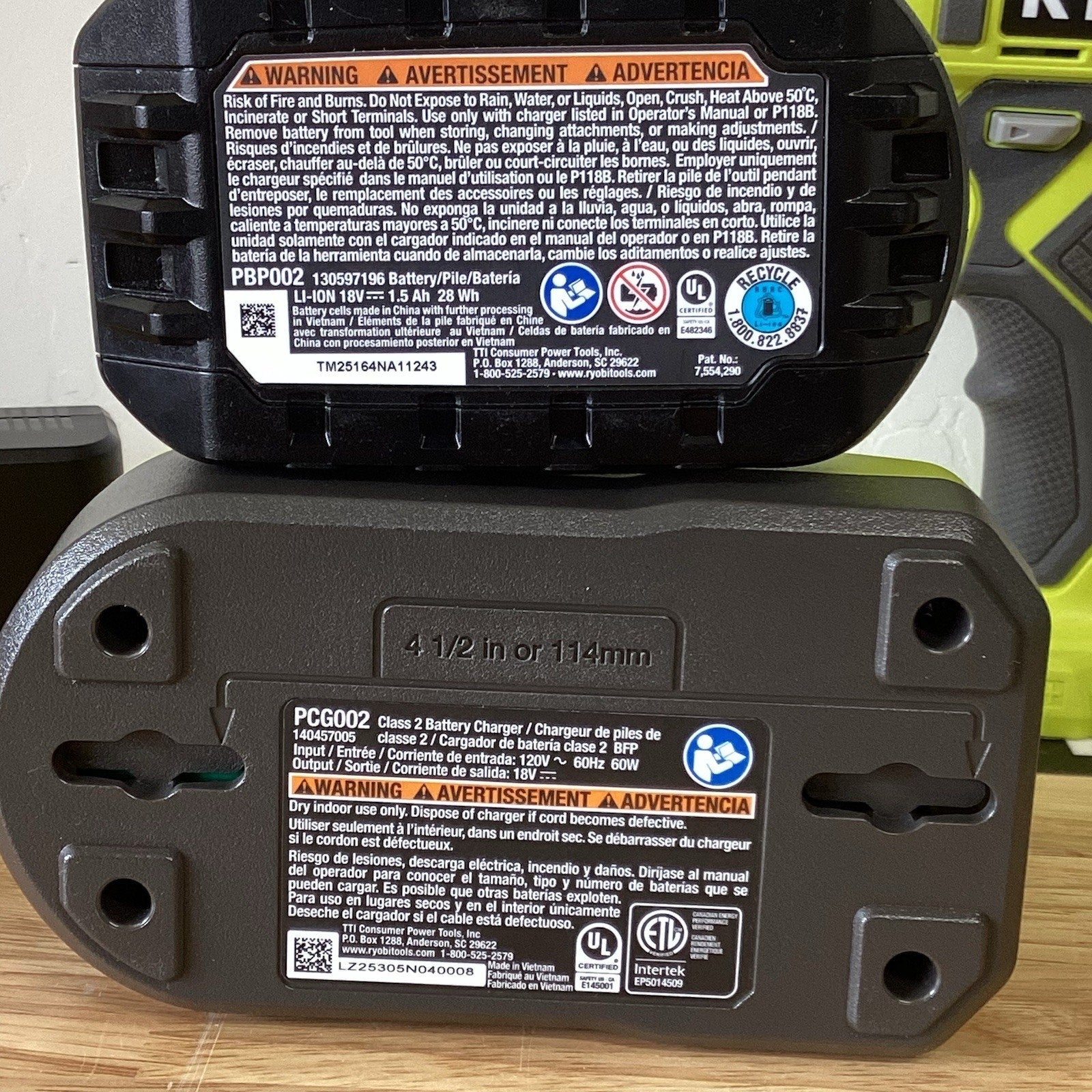 RYOBI ONE+ 18V 3/8" Drill (PCL201) With Battery And Charger