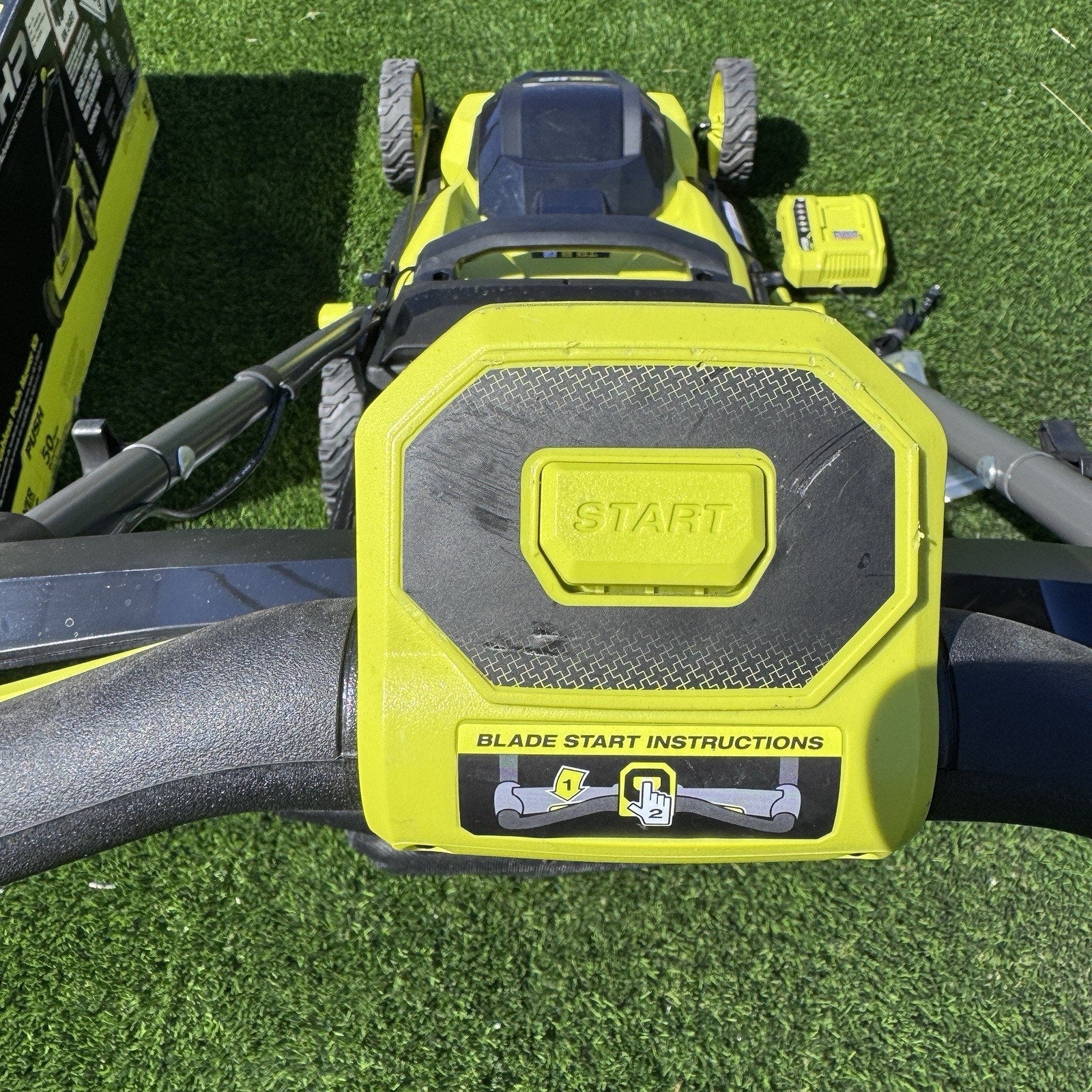 RYOBI 40V HP Brushless 20 in. Cordless Battery Lawn Mower w/ Battery & Charger
