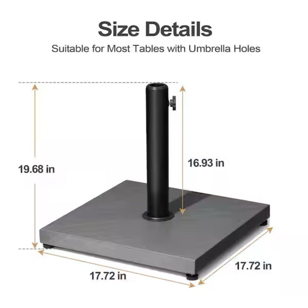 Pellebant 43 Pound Cement Concrete And Steel Umbrella Stand