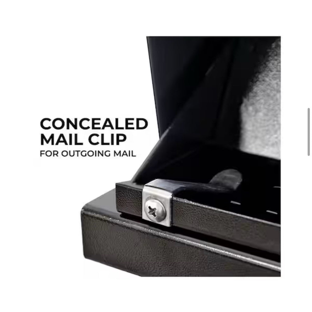 Mail Boss 7506 Mail Manager Curbside Locking Security Mailbox - Black