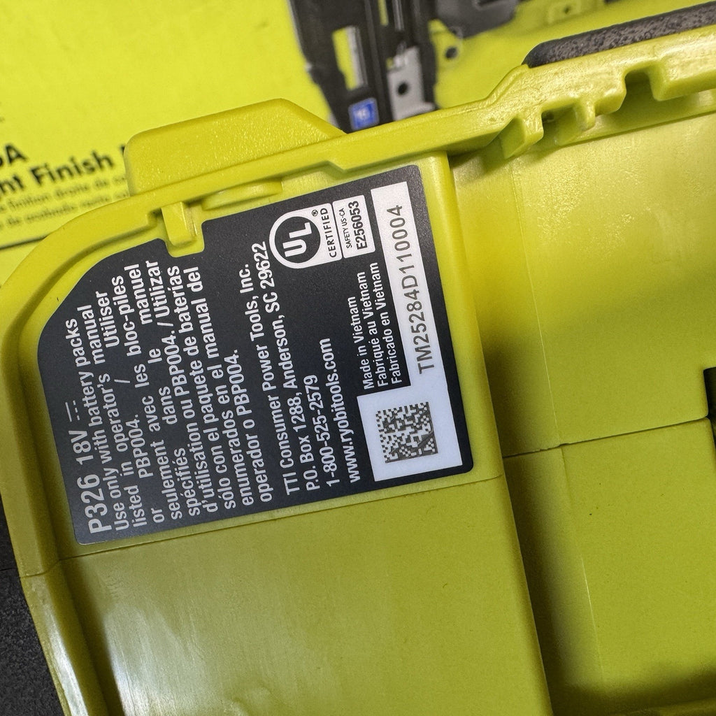 Ryobi ONE+ 18V 16-Gauge Cordless AirStrike Finish Nailer (Tool Only)