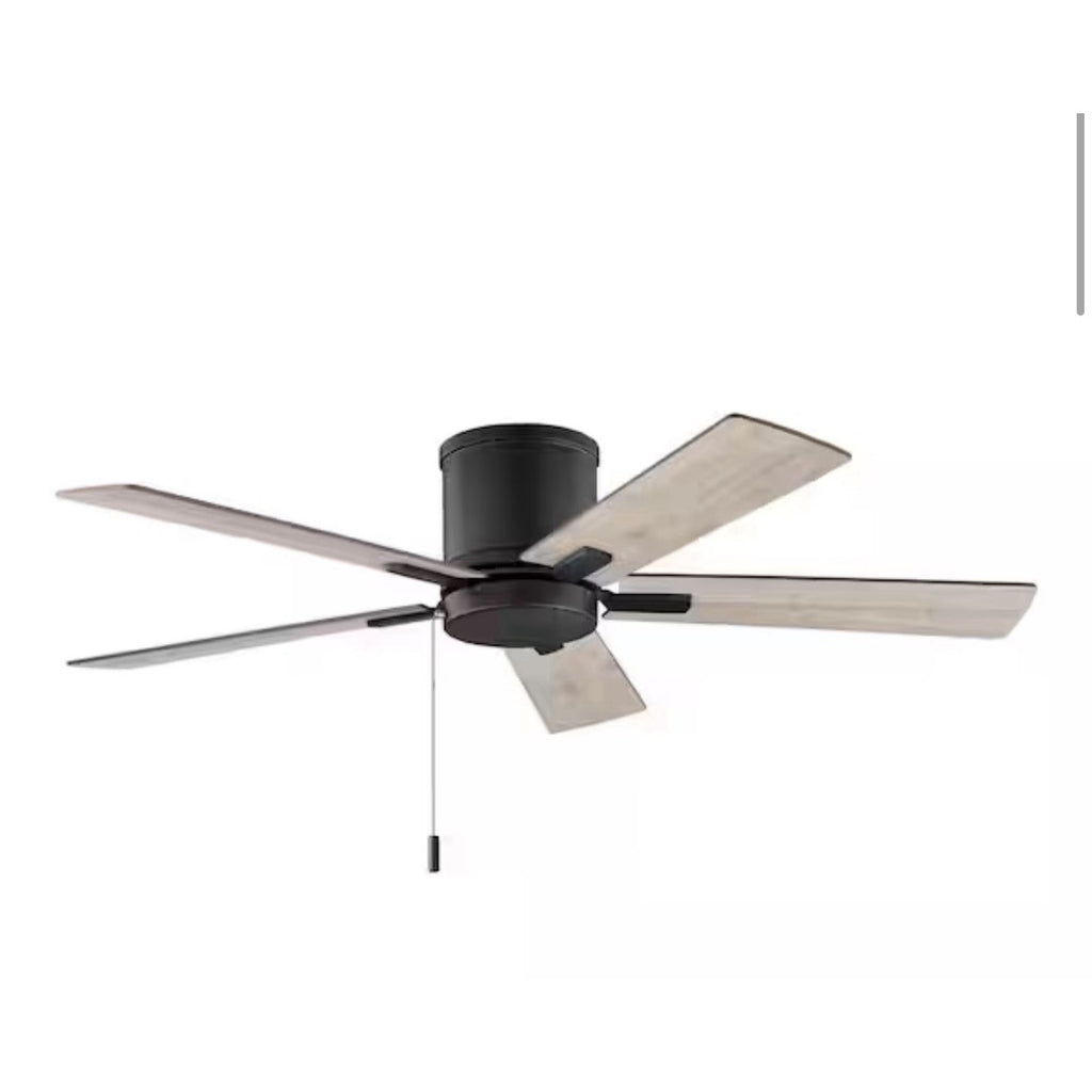 Hampton Bay Grantway 48 in. Indoor/Covered Outdoor Matte Black Ceiling Fan New