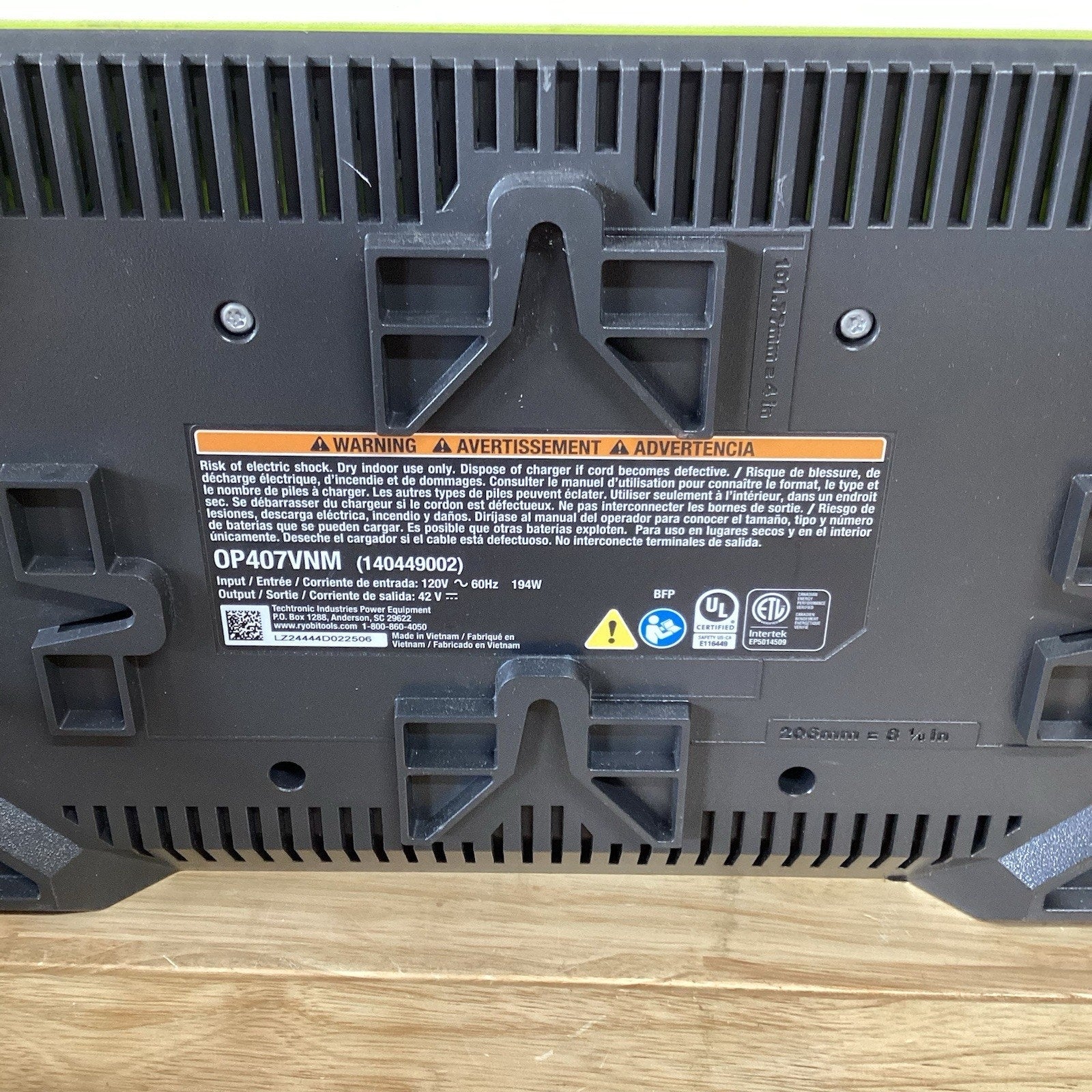 Ryobi OP407AVNM 40V Lithium-Ion 3-Port Charger