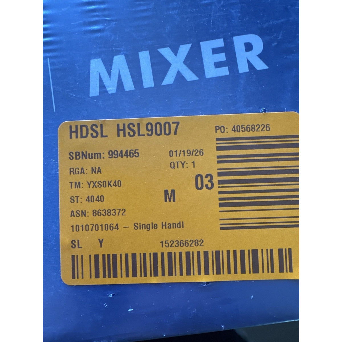 Single Handle Bathroom Shower Faucet Mixer HSL9007 - New Sealed