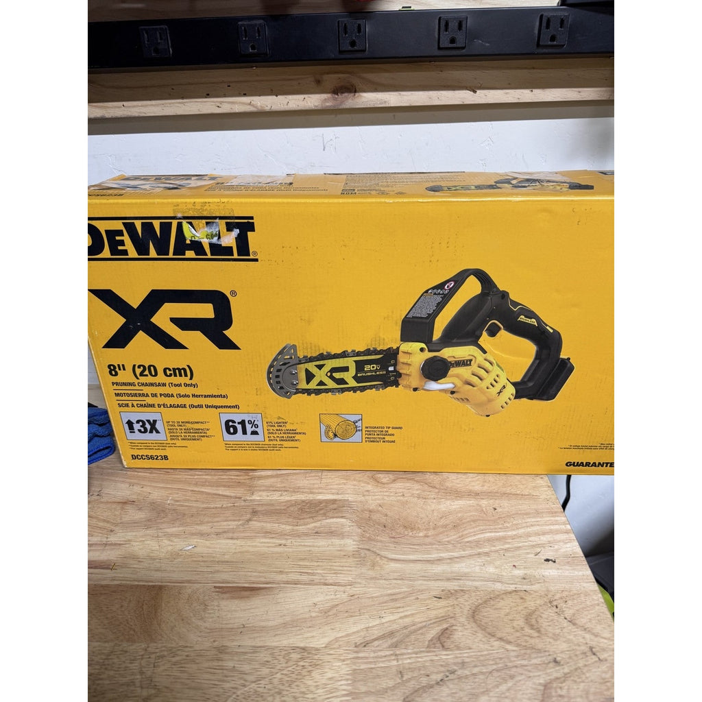 DEWALT DCCS623B 20V MAX XR Brushless 8 in Pruning Chainsaw Tool Only Open Box