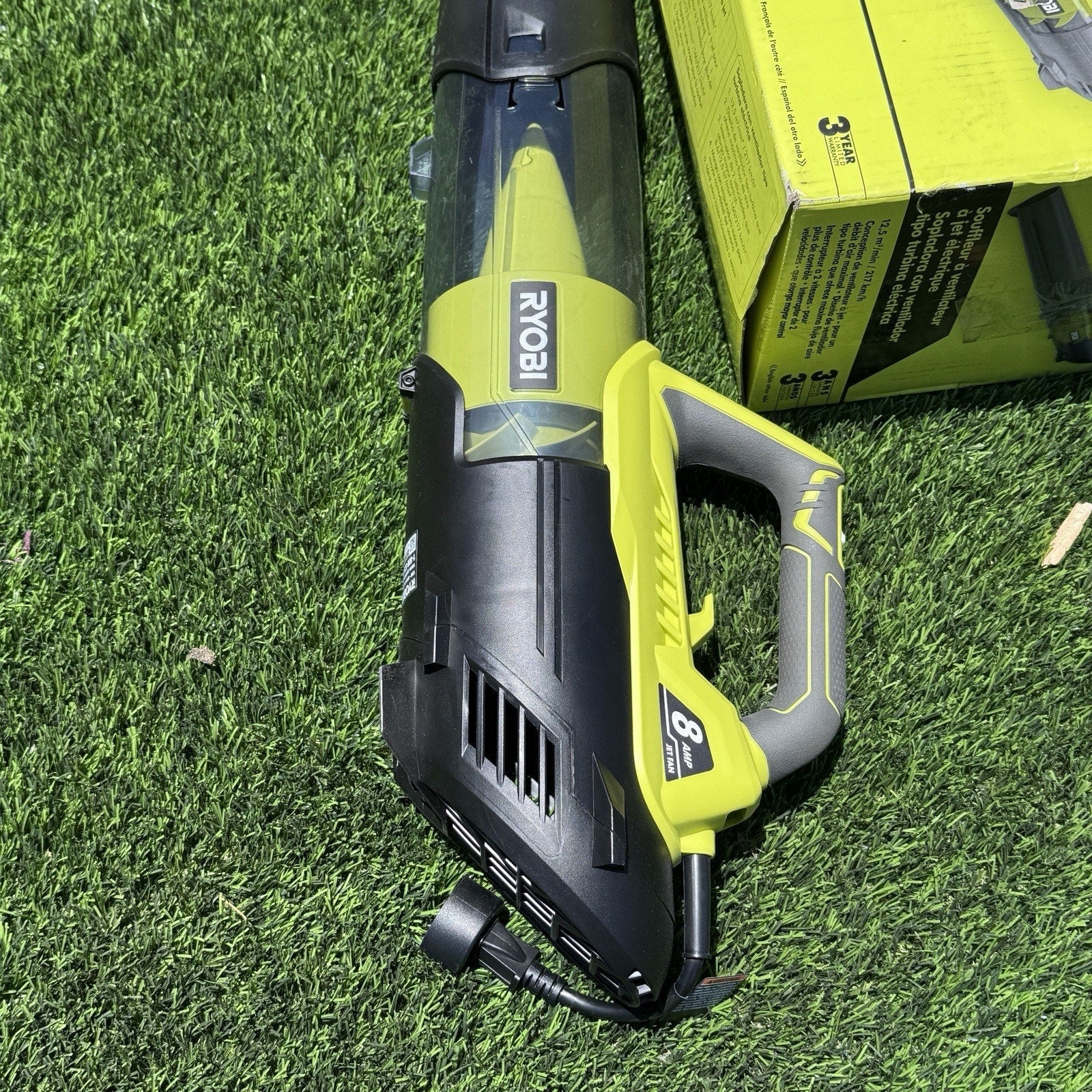 Ryobi 135 MPH 440 CFM 8 Amp Electric Jet Fan Blower