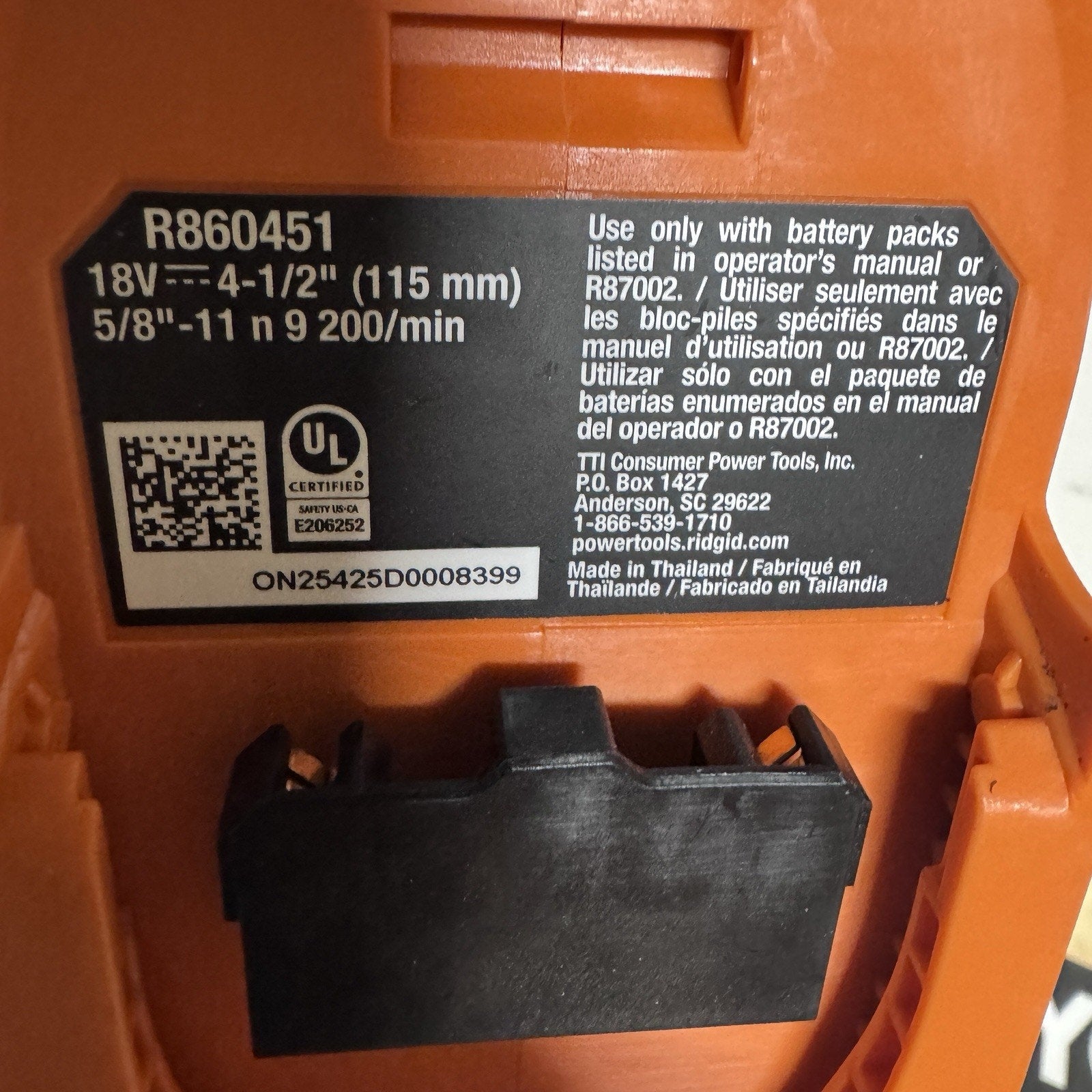 RIDGID 18V Cordless 4-1/2 In. Angle Grinder Kit W/ Battery & Charger