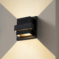 Laplusbelle 2-Light LED Wall Lantern Sconce Matte Black LA2142-W