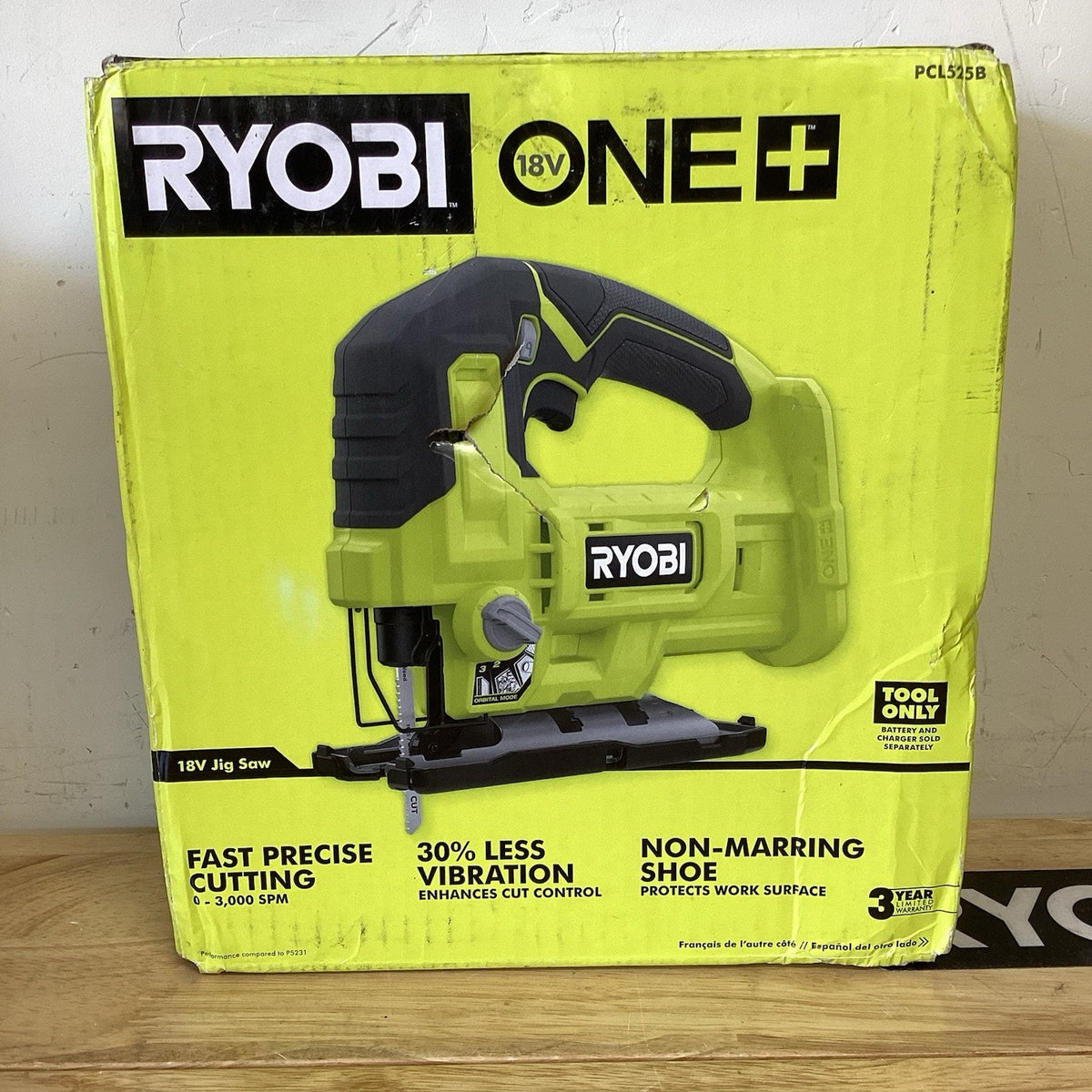 Sierra de calar inalámbrica RYOBI ONE 18V, solo herramienta