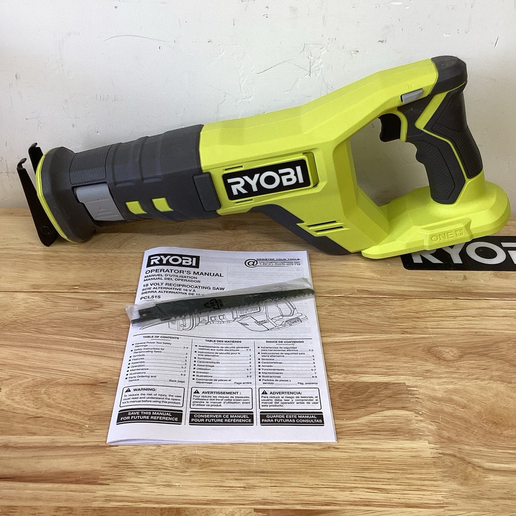Ryobi PCL515B 18V Cordless Reciprocating Saw Tool Only
