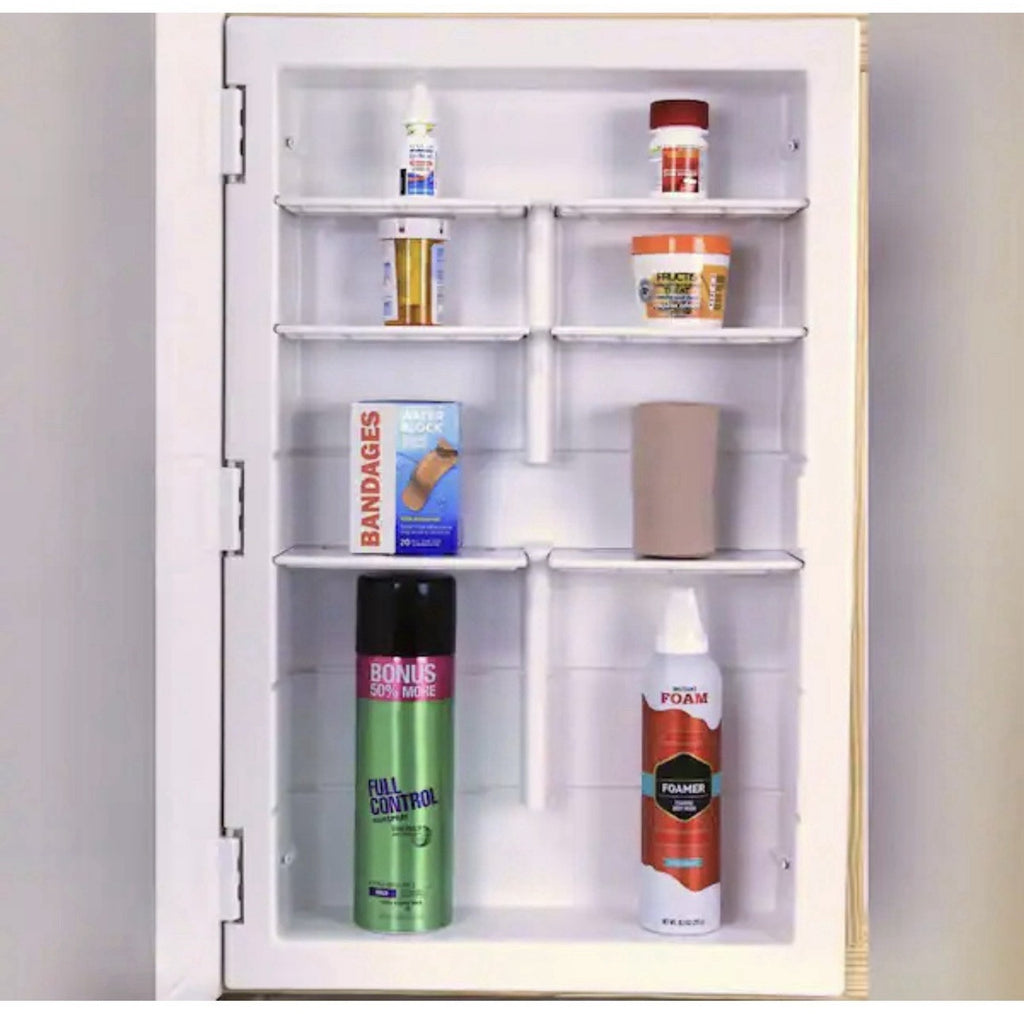 ZACA SPACECAB Vega 16.5" x 26.5" x 3-1/2" Frameless Recessed Medicine Cabinet