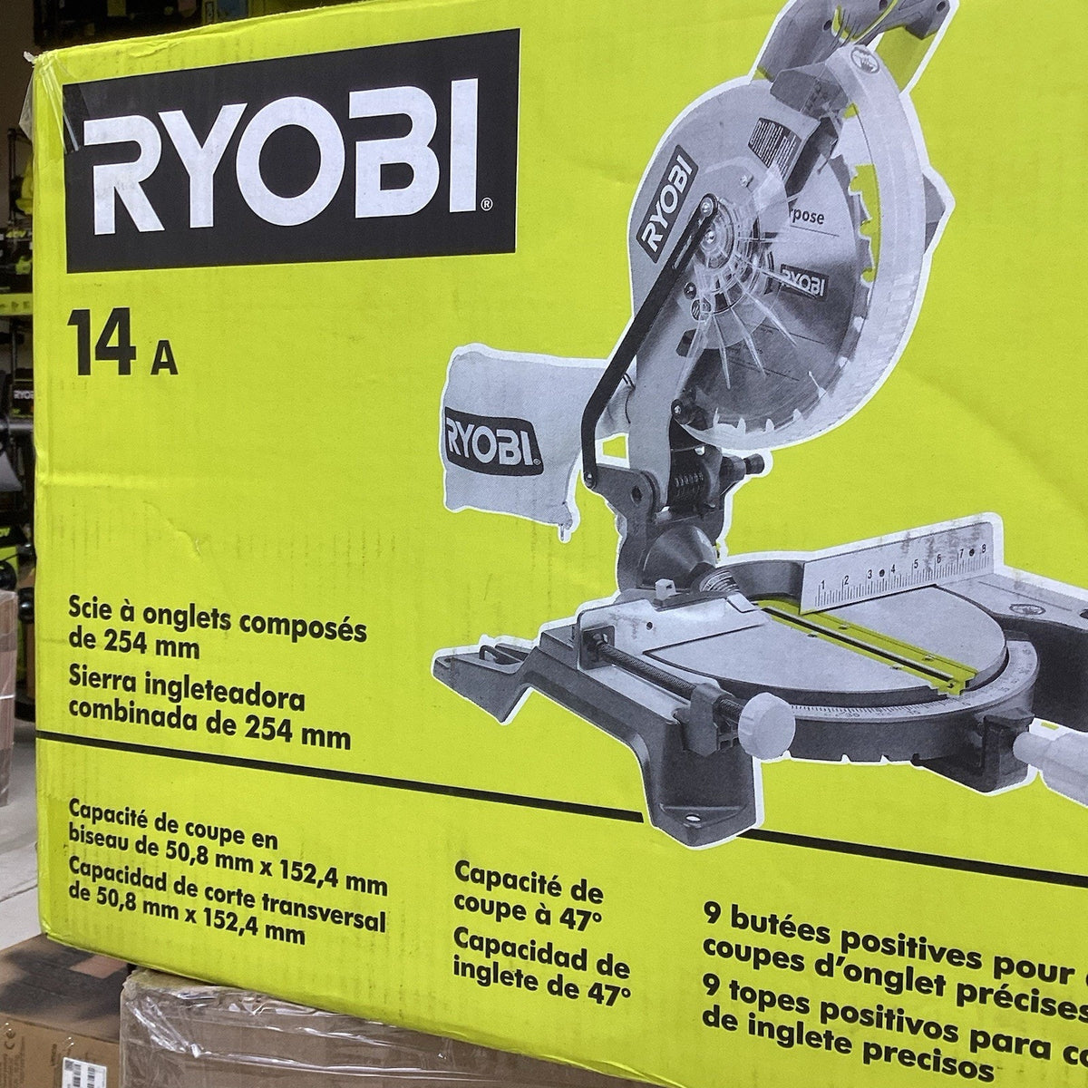 Ryobi TS1346 Corded 10 inch Sliding Compound Miter Saw