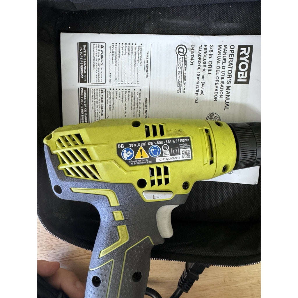 Ryobi D43K 120V Corded Power Drill