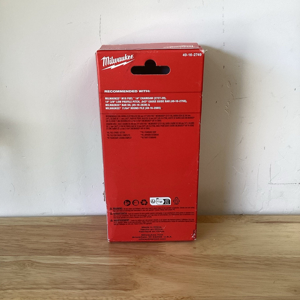 NEW Milwaukee 49-16-2749 14" Chainsaw Chain for M18 14" Chainsaw