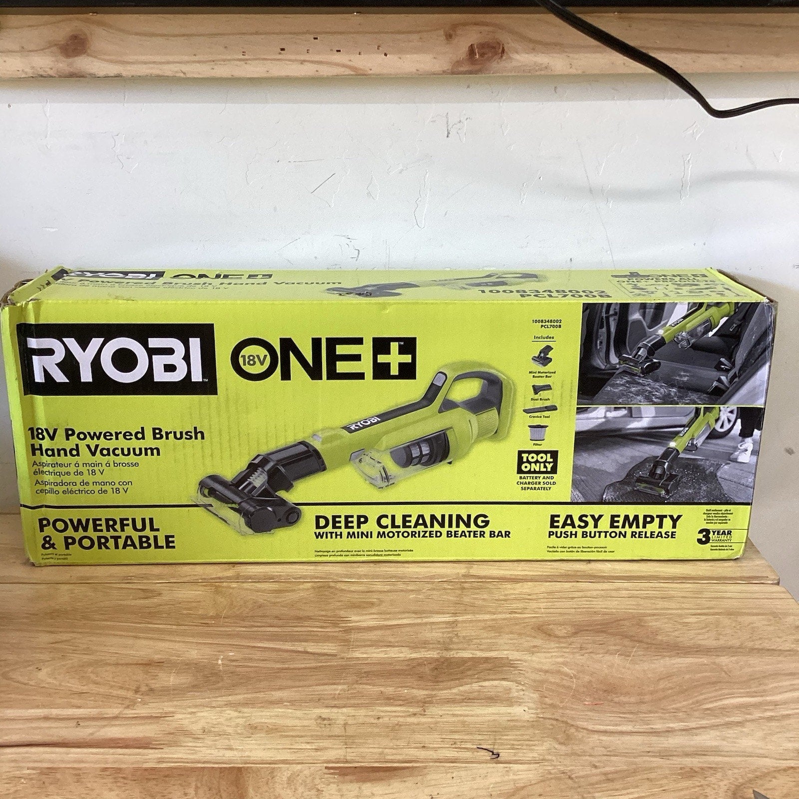 Ryobi PCL700B 18V Cordless Powered Hand Vacuum