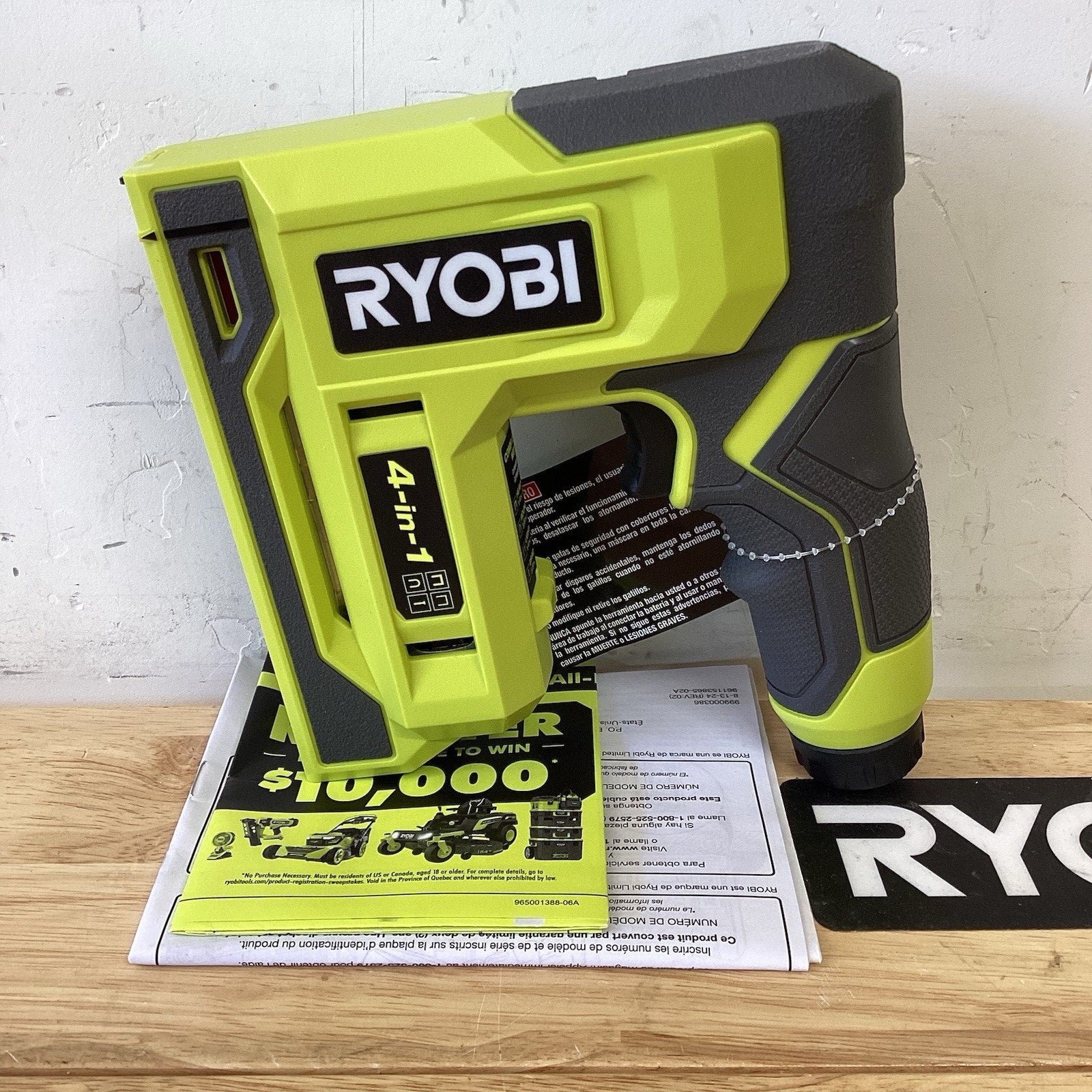 RYOBIUSB Lithium Cordless Craft 4-in-1 Stapler/Nailer Kit (Tool Only)