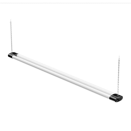 4Ft 250-Watt Equivalent T8 LED Black Shop Light for Garage (4-Pack), 4400Lm, 650