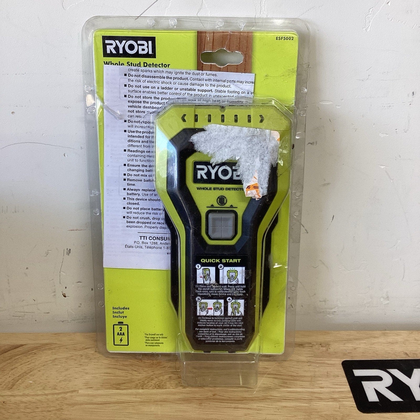 Ryobi Whole Stud Detector - ESF5002