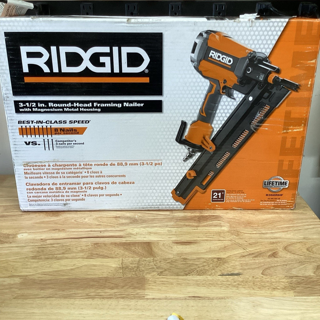 RIDGID R350RHF 3-1/2 in. Round-Head Framing Nailer