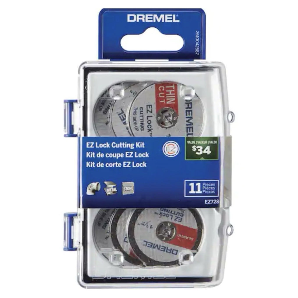 Dremel EZ Lock Rotary Tool Cutting Accessory Kit 11 pc.