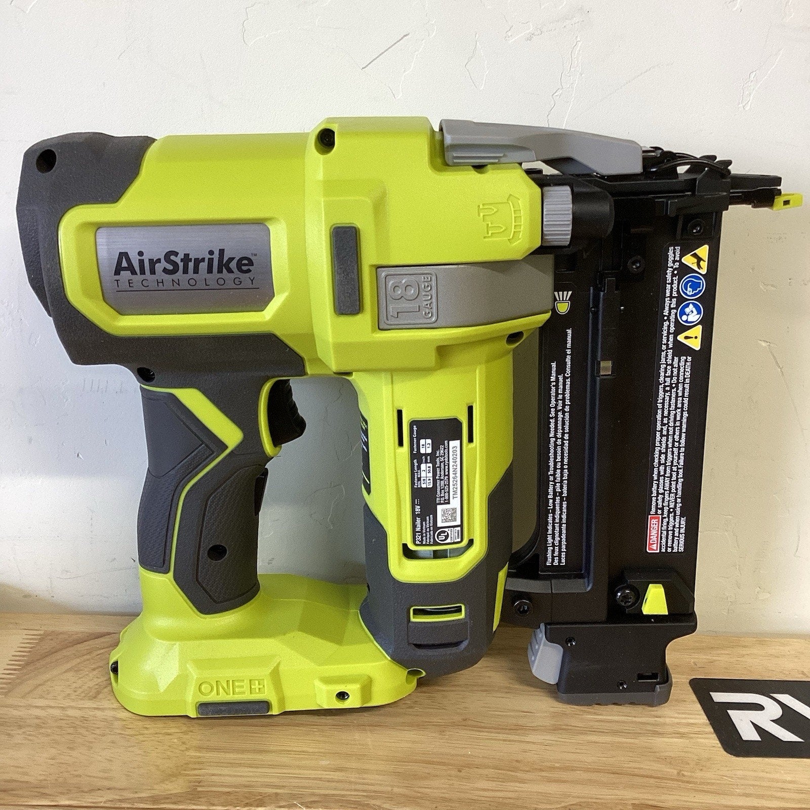 RYOBI 18V 18-Gauge Cordless AirStrike Brad Nailer (Tool Only)