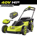 RYOBI RY40HPLM06 40V HP 20 in. Brushless Push Lawn Mower Kit 6.0Ah Open Box
