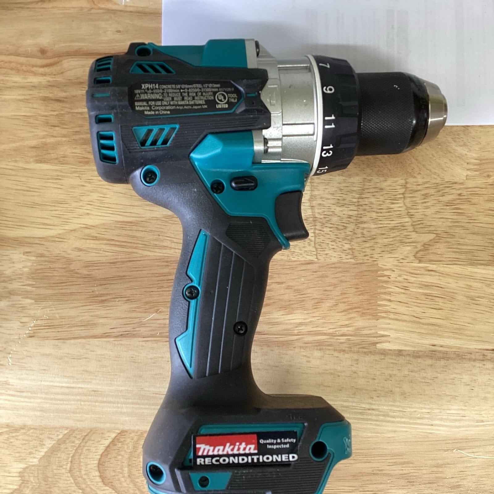 Makita XPH14Z 18 V Brushless Cordless Hammer Driver **Factory Reconditioned**