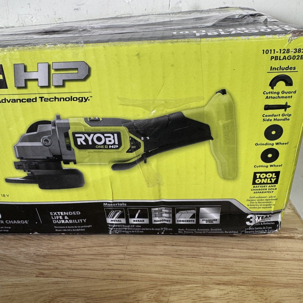 RYOBI ONE+ HP 18V Brushless 4-1/2" Angle Grinder PBLAG02B - Open Box