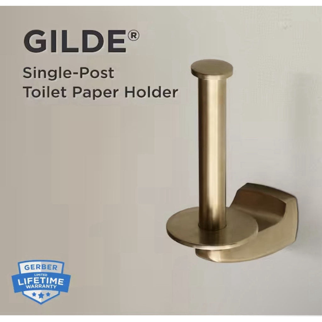 Gerber Gilde Wall-Mount Single Post Toilet Paper Holder