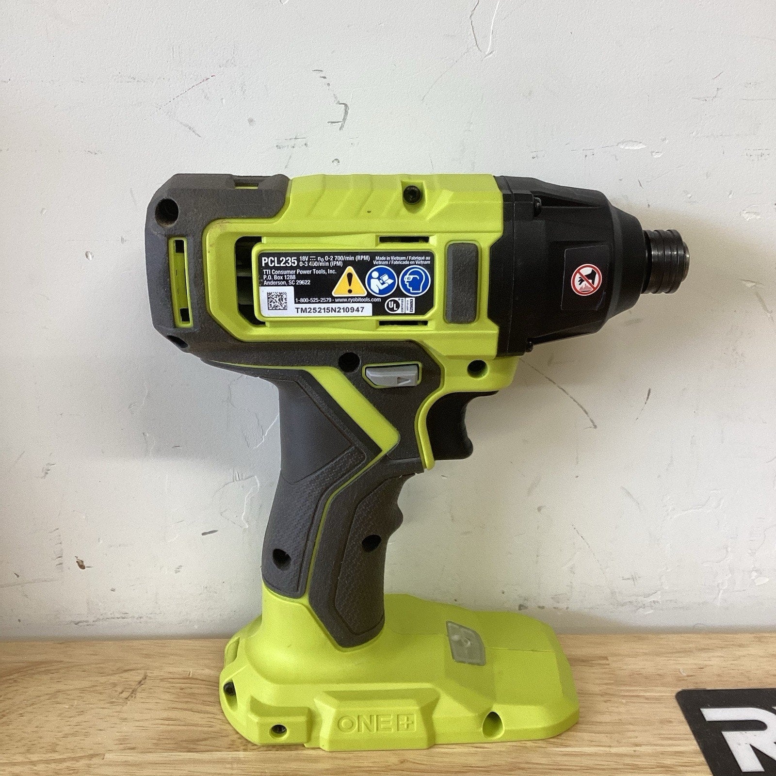 Ryobi ONE+ 18V Impact Driver (Tool Only) - Green (PCL235B)