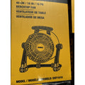 Dewalt 16 Inch 3-Speed Portable Shop Job Fan, Benchtop, Hanging, 4000 CFM, NEW