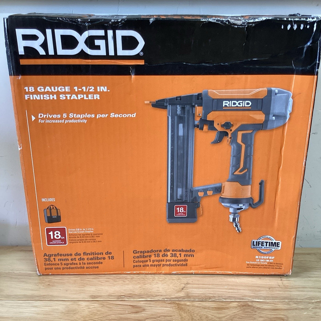 RIDGID R150FSF 18-Gauge Finish Stapler 70 psi