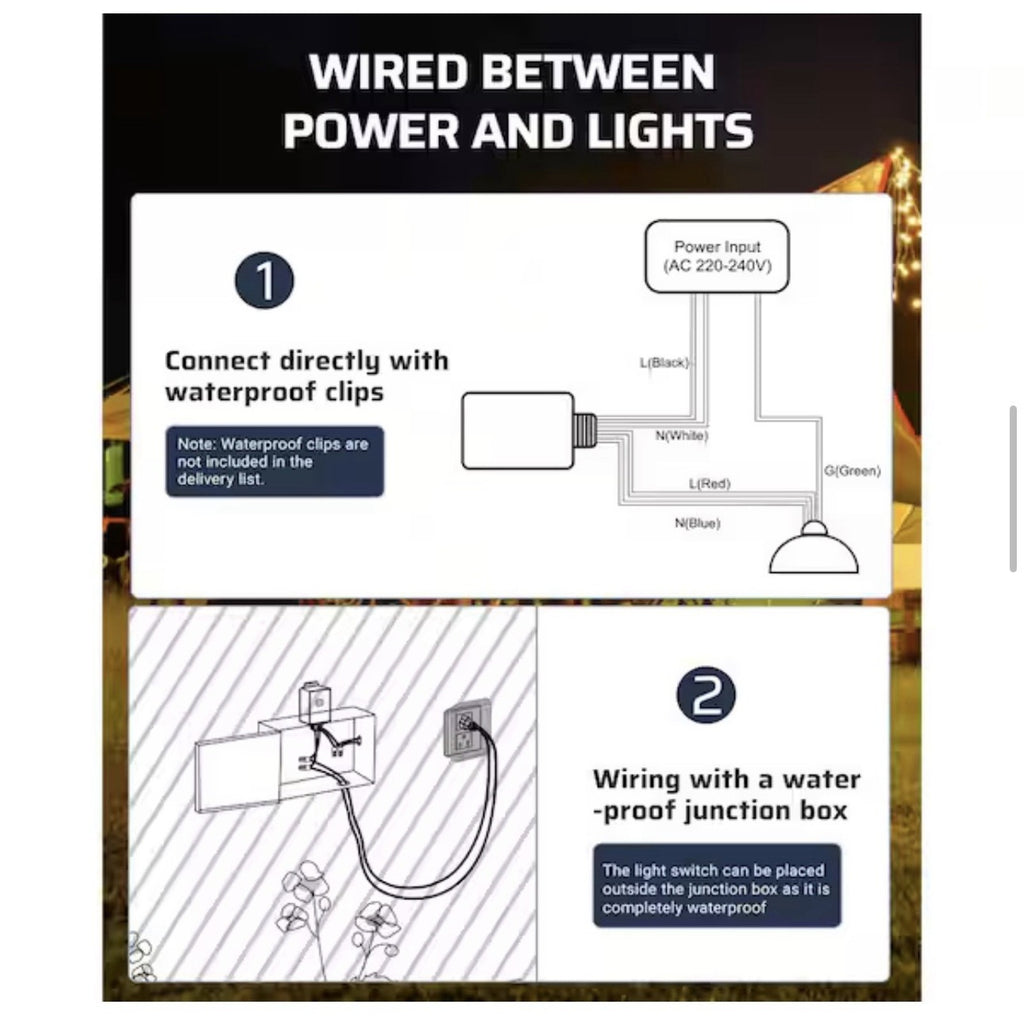DEWENWILS Outdoor Wireless Remote Control Switch Kit HWLS11M NEW
